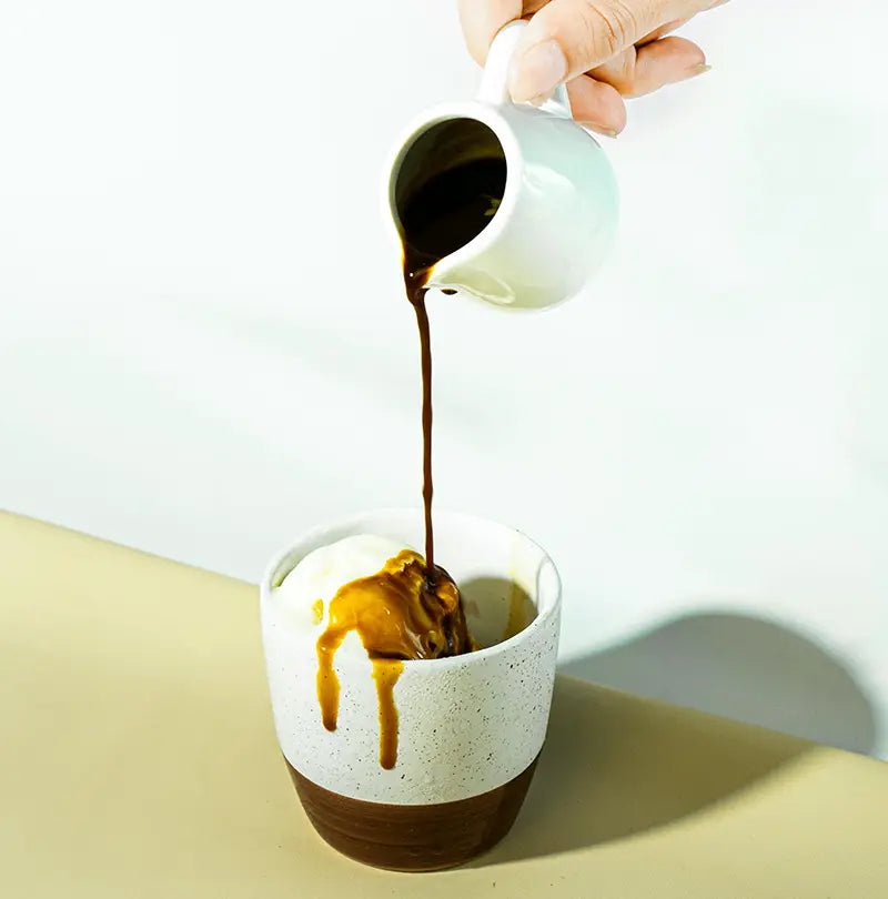 Affogato al Caffè – Espresso mit Vanilleeis
