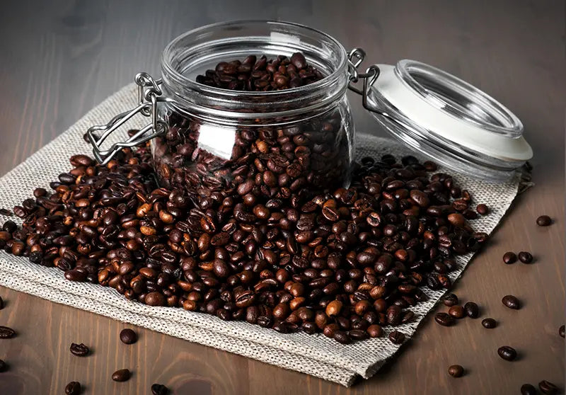 kaffeebohnen im buegelglas aufbewahren