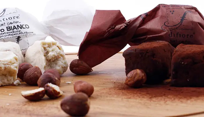 trüffelpralinen weiß und dunkel