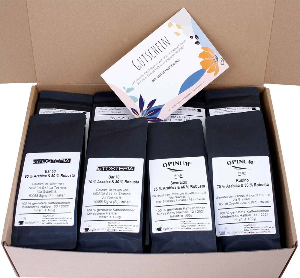 Kaffee Probierpaket "Tutti Gusti" 16x100g | 1.6 kg