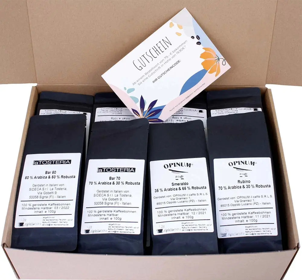 Kaffee Probierpaket "Tutti Gusti" 16x100g | 1.6 kg