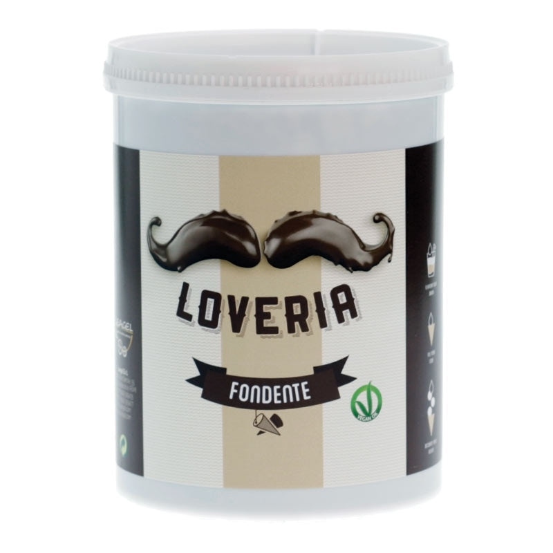Loveria Bitterschokoladen Sauce | 1,2 kg Dose