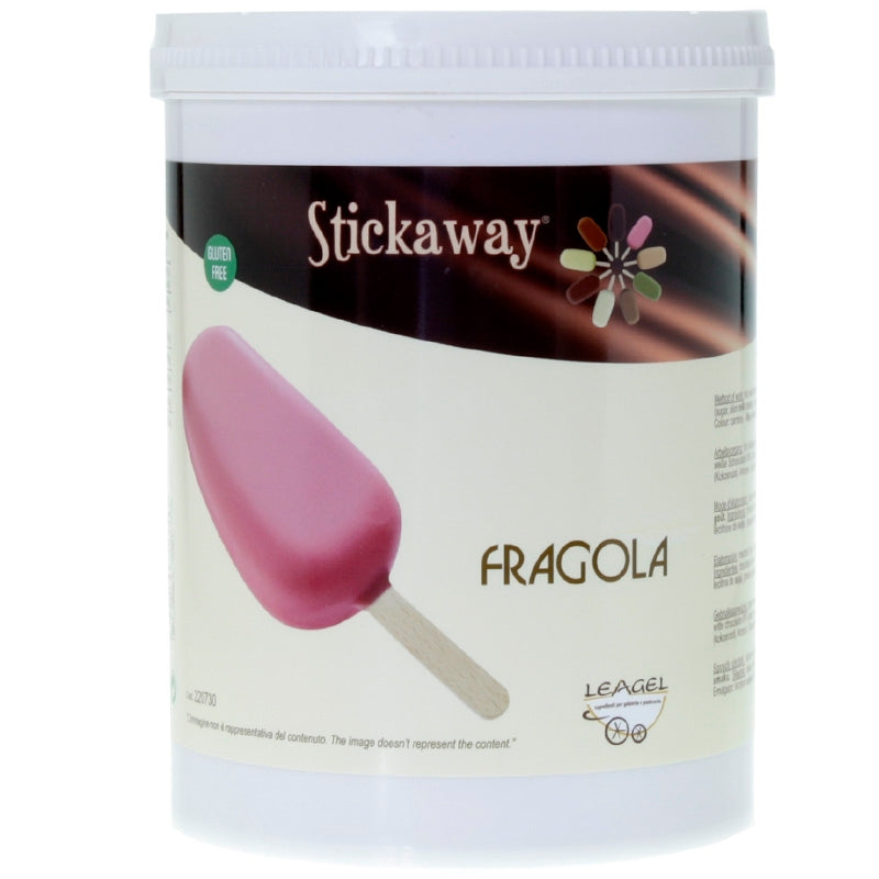 Erdbeer Fettglasur "Stickaway" | 1,2 kg Dose