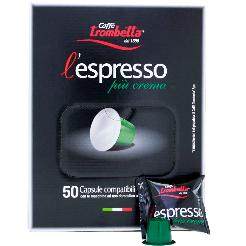Trombetta Piu Crema | Nespresso®* 50 Kapseln 275 g