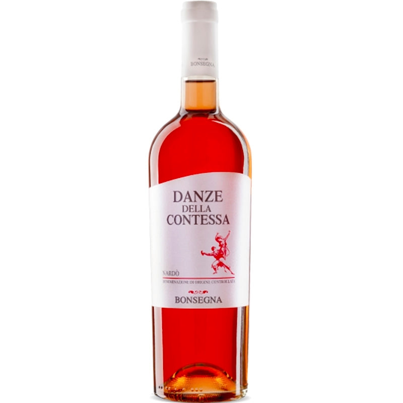 flasche italienischer rosewein aus apulien