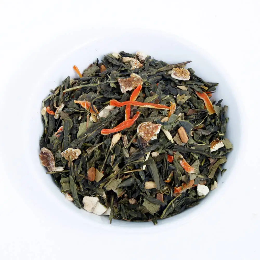 loser bio grüntee mit inwer und lemongras von difiore tea creation