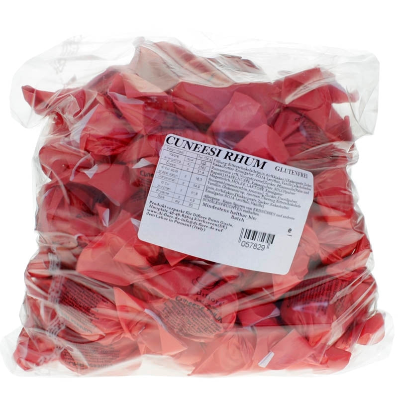 Cuneesi Dunkle Schokolade "Jamaica Rum" | 1 kg