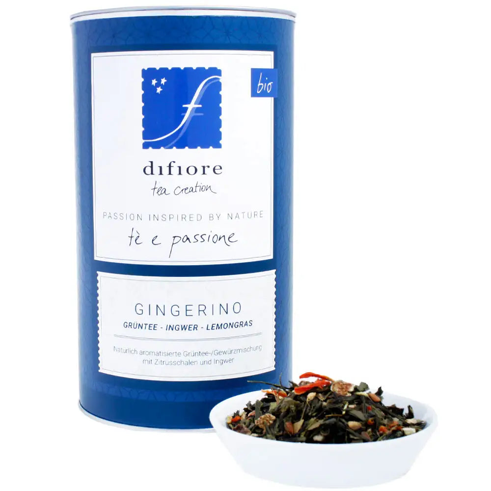 dose bio tee gingerino mit günem tee - ingwer und lemongra