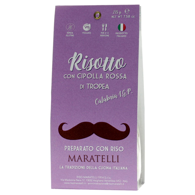 maratelli risotto mit zwiebel aus tropea und besten reis aus dem piemont 