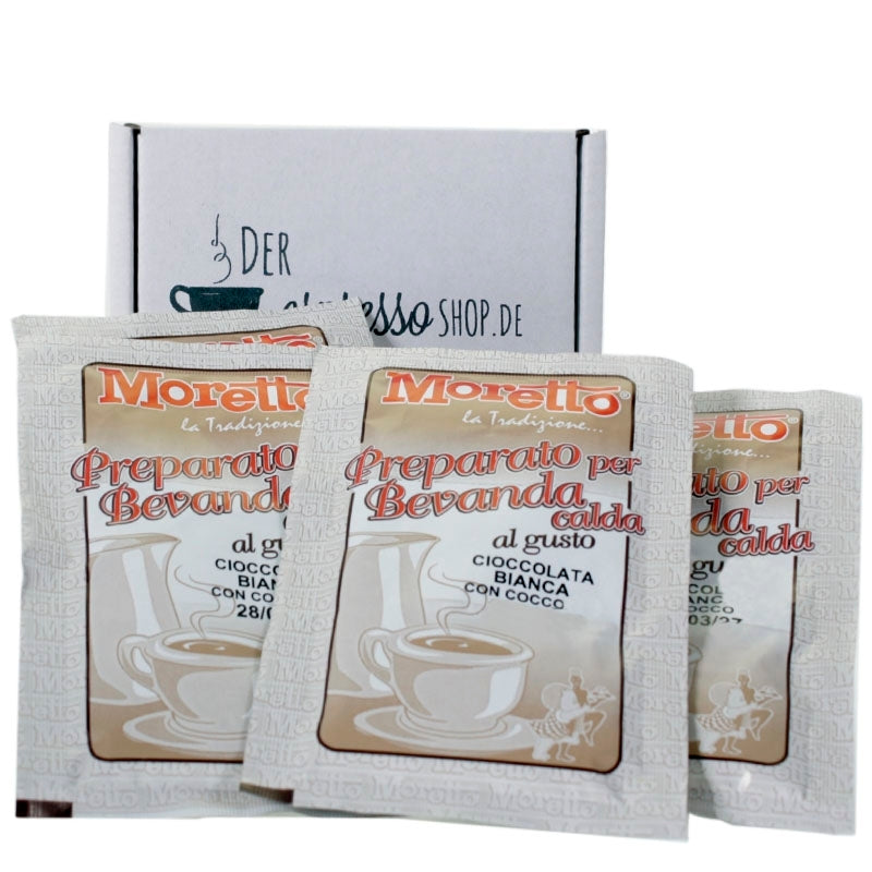 trinkschokoladen probierpaket von moretto für einen echte italienische trinkschokolade