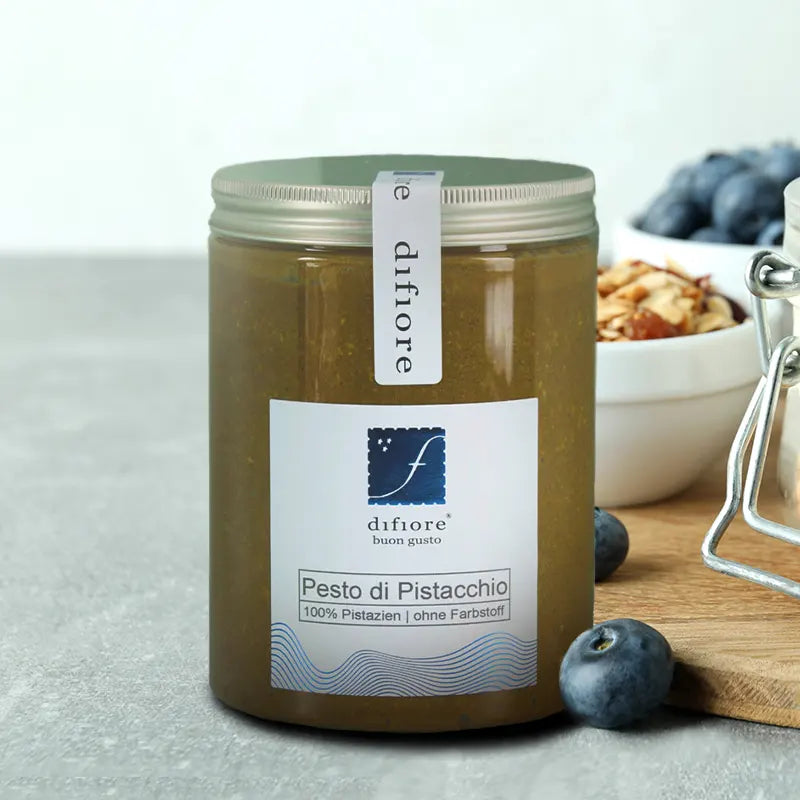 pistazienpesto für müsli und dessert