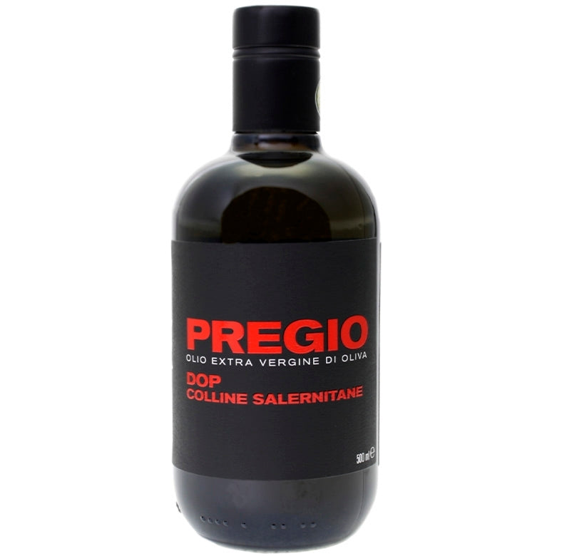 olivenoel in der 500ml flasche - feinste qualität aus eigenem anbau von pregio aus kampanien 