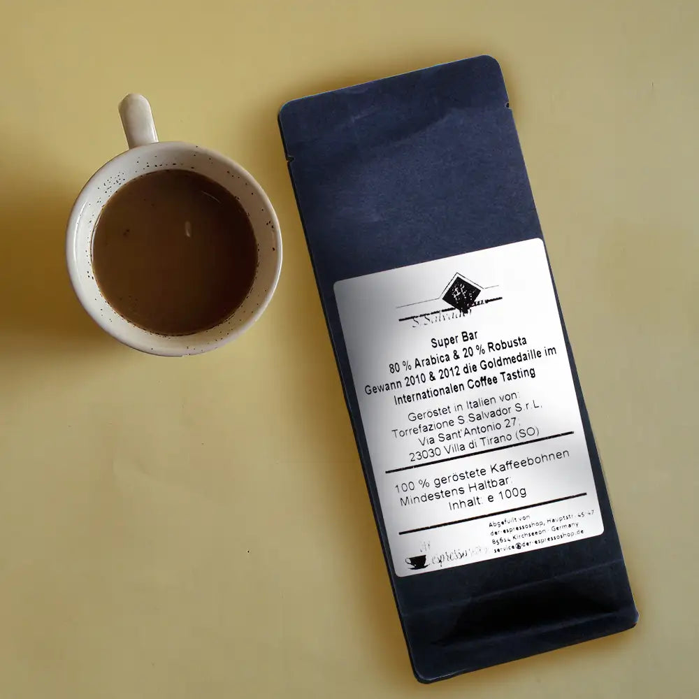 San Salvador super bar probier packung mit 100g espressobohnen