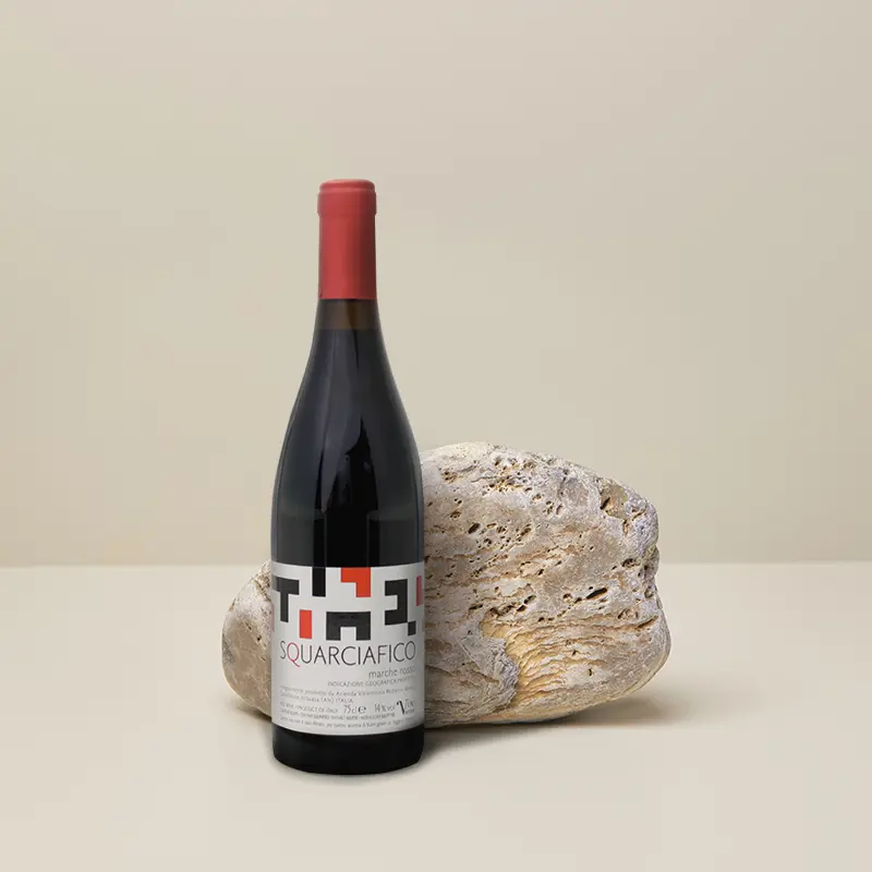 italienischer rotwein squarciafico montepulciano aus italien