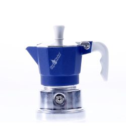 TOP MOKA Espressokocher blau 1 Tasse